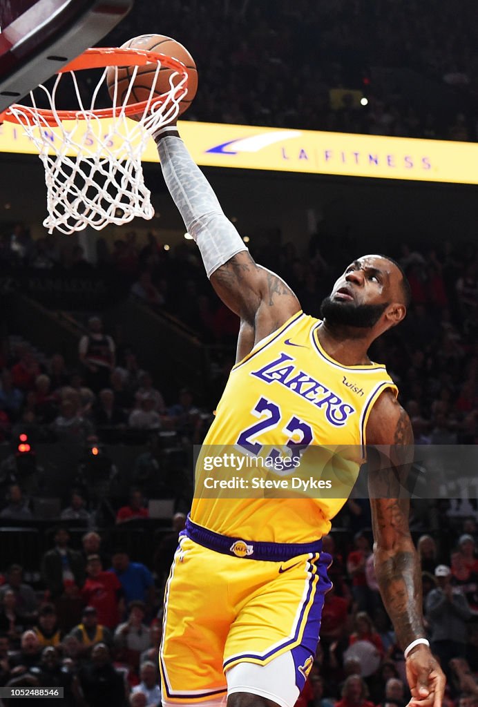 Los Angeles Lakers v Portland Trail Blazers