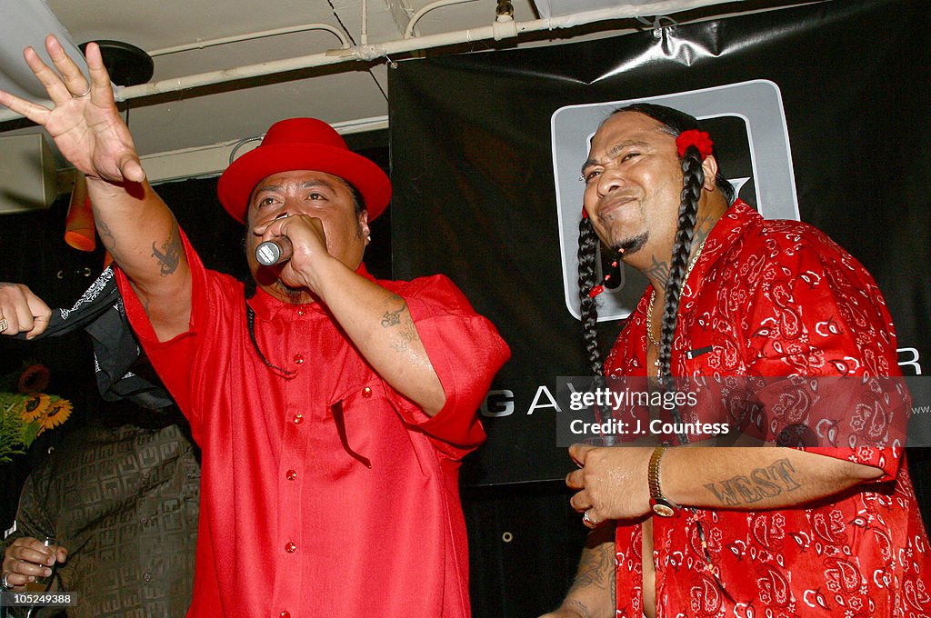 Gangsta Ridd Ganxsta Ridd and Kobra during Boo Yaa Tribe Invite Only Media... News ...