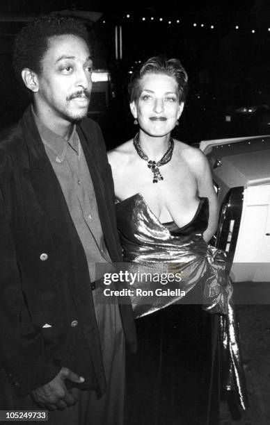 Gregory Hines & Wife during The 37th Annual Emmy Awards at Pasadena Civic Auditorium in Pasadena, CA, United States.