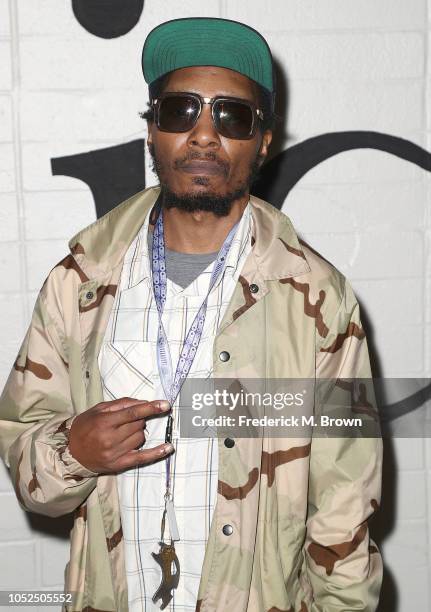 Del the Funky Homosapien attends the Premiere of A24's "Mid90's" at the West Los Angeles Courthouse on October 18, 2018 in Los Angeles, California.