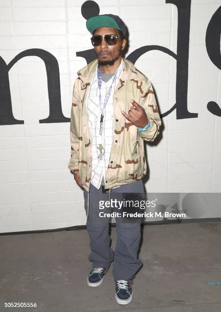 Del the Funky Homosapien attends the Premiere of A24's "Mid90's" at the West Los Angeles Courthouse on October 18, 2018 in Los Angeles, California.