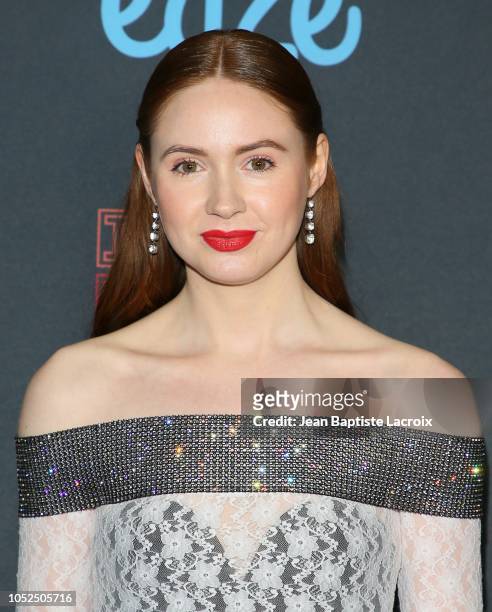 Karen Gillan attends the 2018 Downtown Los Angeles Film Festival - 'All Creatures Here Below' 'Original Sin' And Perception' Press line held at Regal...