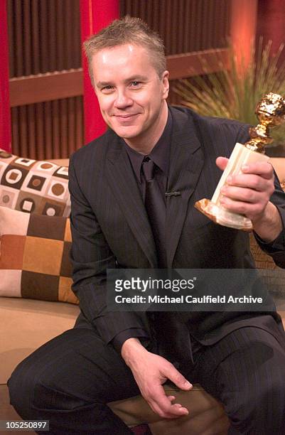 Tim Robbins during Access Hollywood's 61st Annual Golden Globe Interview Session at The Beverly Hilton Hotel in Beverly Hills, California, United...