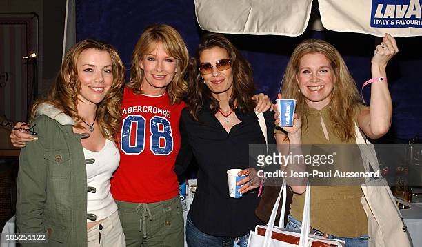 Christie Clark, Deidre Hall, Kristian Alfonso and Melissa Reeves at Lavazza