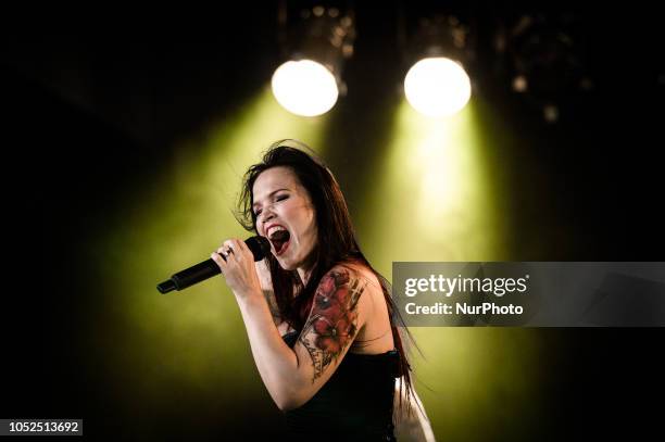 Finnish singer and songwriter, Tarja Turunen performing live on stage at Orion Live Club, Rome, Italy on 17 October 2018.