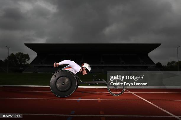 Team England para athletics star from the Gold Coast 2018 Commonwealth Games, Nathan Maguire, at the Alexander Stadium, which will host the athletics...