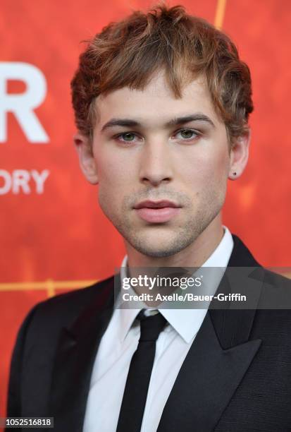 Tommy Dorfman attends the amfAR Gala Los Angeles 2018 at Wallis Annenberg Center for the Performing Arts on October 18, 2018 in Beverly Hills,...