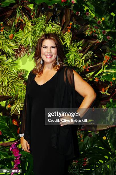Jennifer Capriati of the United States arrives during the Official Draw Ceremony and Gala of the BNP Paribas WTA Finals Singapore presented by SC...