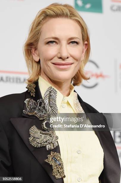 Cate Blanchett attends the "The House With A Clock In Its Walls" photocall during the 13th Rome Film Fest at Auditorium Parco Della Musica on October...