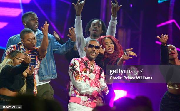 Lil Duval performs at the BET Hip Hop Awards 2018 at Fillmore Miami Beach on October 16 2018 in Miami Beach, Florida.