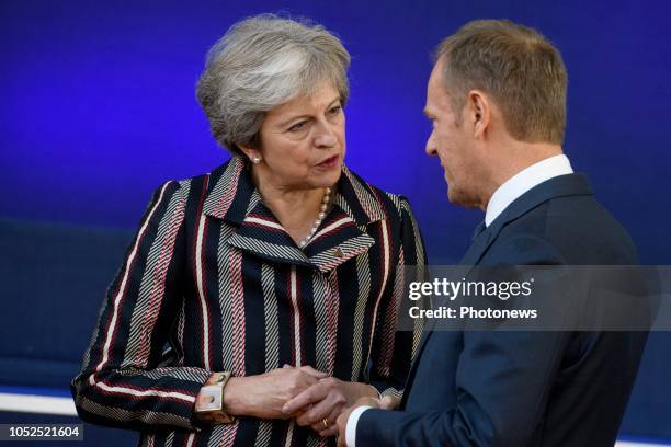 - Sommet Asie-Europe - Top Azië-Europa Family photo * Donald Tusk * Theresa May Brussels Belgium OCTOBER 19 2018 pict. By Christophe Licoppe © Photo...