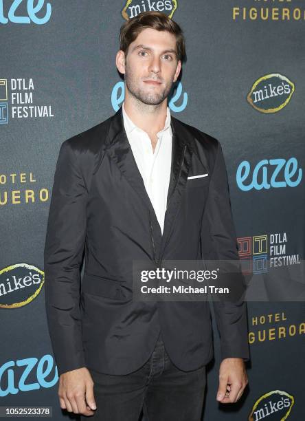 Max Curnin attends the 2018 Downtown Los Angeles Film Festival - "All Creatures Here Below" "Original Sin" And Perception" Press line held at Regal...