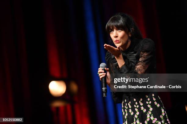 Nolwenn Leroy performs during the Prix Lumiere 2018 ceremony At the 10th Film Festival Lumiere on October 19, 2018 in Lyon, France.