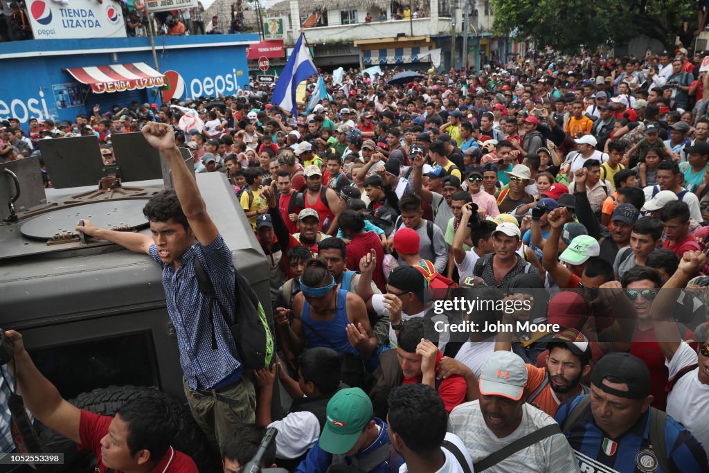 Migrant Caravan Crosses Into Mexico From Guatemala