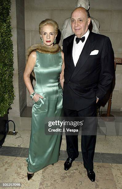 Carolina Herrera and Reinaldo Herrera during Frick Young Fellows Annual Ball Sponsored by Carolina Herrera at Frick Museum in New York City, New...