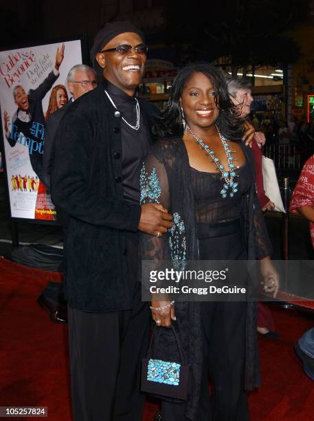 Samuel L. Jackson & LaTanya Richardson during "The Fighting Temptations" Premiere at Mann's Chinese Theatre in Hollywood, California, United States.