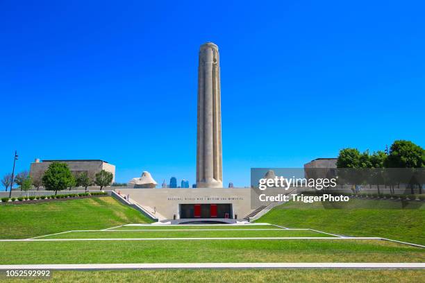 kansas city wwi liberdade museu e memorial - monumento de guerra - fotografias e filmes do acervo