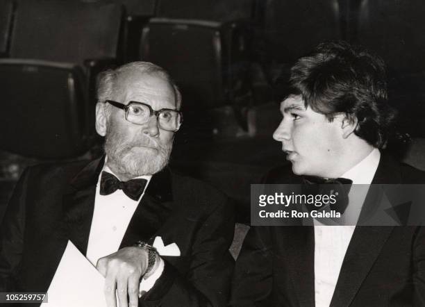 Laurence Olivier and son during 51st Annual Academy Awards at Dorothy Chandler Pavilion at the L.A. Music Center in Los Angeles, CA, United States.