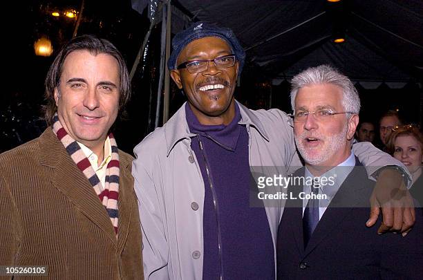 Andy Garcia, Samuel L. Jackson and Rob Friedman, COO of Paramount