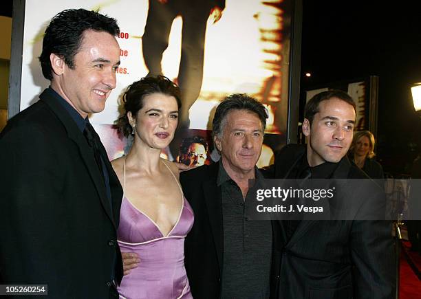 John Cusack, Rachel Weisz, Dustin Hoffman and Jeremy Piven