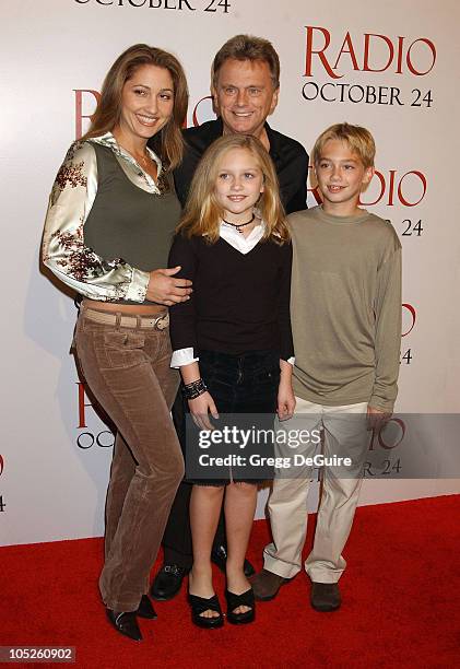 Pat Sajak, Wife Lesley, Daughter Maggie & Son Patrick