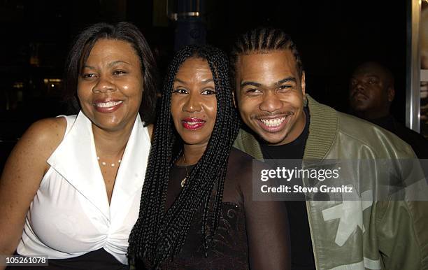 Omar Gooding, mother Shirley and sister April during "Radio" Premiere - Arrivals at Academy Theatre in Beverly Hills, California, United States.