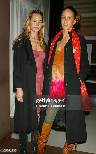 Klee and Mara Hoffman during Jordan Spring/Summer 2004 Collection Show and Party at Cielo in New York City, New York, United States.