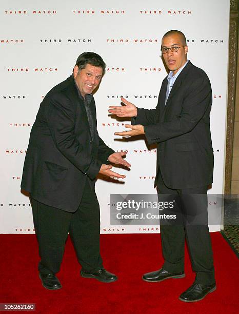 Skipp Sudduth and Coby Bell during Third Watch 100th Episode Celebration - Arrivals at Capriani in New York City, NY, United States.