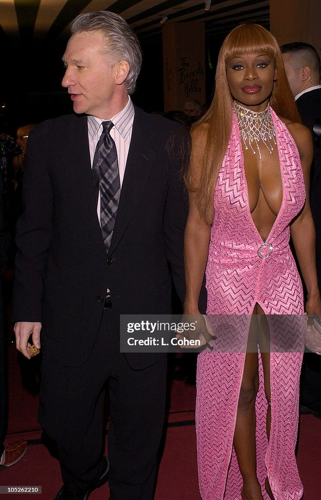 Bill Maher and Coco Johnsen during 2004 Clive Davis PreGrammy Party