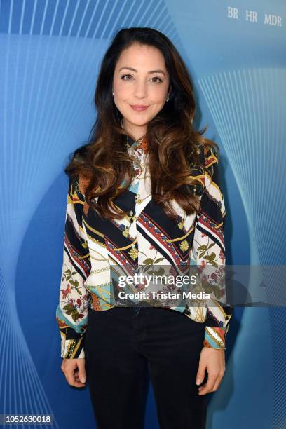 Arzu Bazman attends the ARD TV series 'In aller Freundschaft' 20 years anniversary fanfest at Media City on October 20, 2018 in Leipzig, Germany.