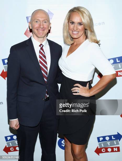 Carter Page and Scottie Nell Hughes attend Politicon 2018 at Los Angeles Convention Center on October 20, 2018 in Los Angeles, California.
