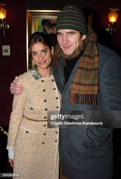 Amanda Peet and David Benioff during "Something's Gotta Give" - New York Premiere - Inside Arrivals at Ziegfeld Theater in New York City, New York,...