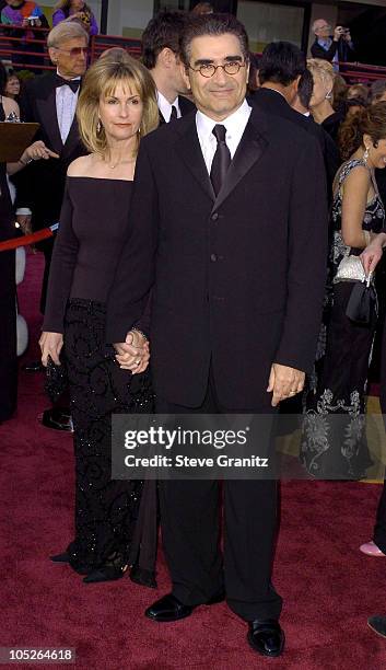 Eugene Levy and wife Deborah Divine during The 76th Annual Academy Awards - Arrivals at The Kodak Theater in Hollywood, California, United States.