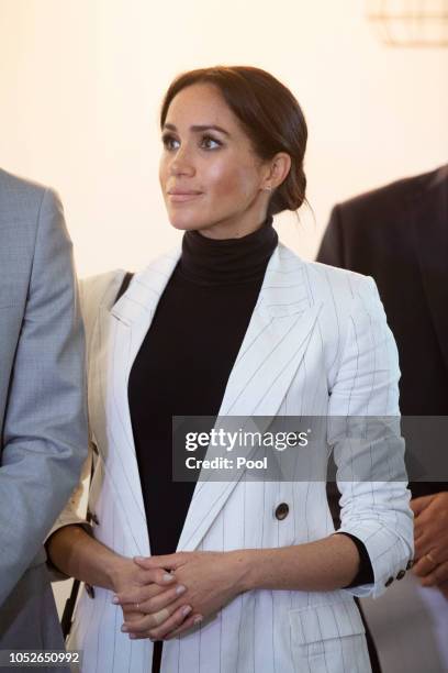 Meghan, Duchess of Sussex attends a Reception hosted by the Prime Minister of Australia at The Pavilion Restaurant, The Domain on October 21, 2018 in...