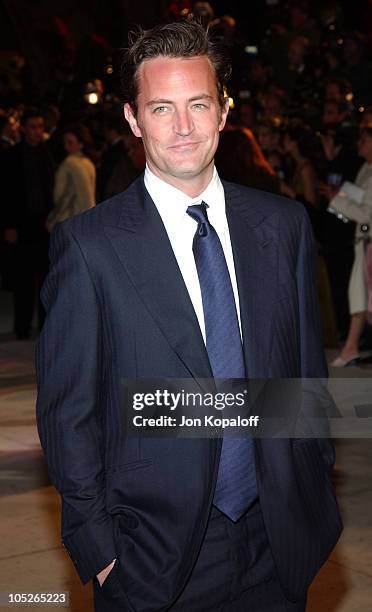 Matthew Perry during 2004 Vanity Fair Oscar Party at Mortons in Beverly Hills, California, United States.