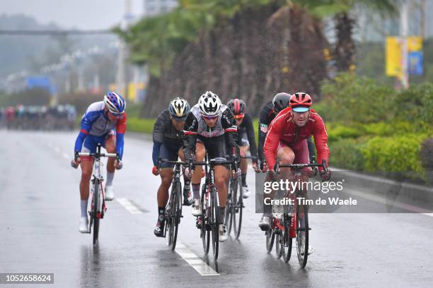 Lennard Hofstede of The Netherlands and Team Sunweb / José Gonçalves of Portugal and Team Katusha-Alpecin / during the 2nd Tour of Guangxi 2018,...