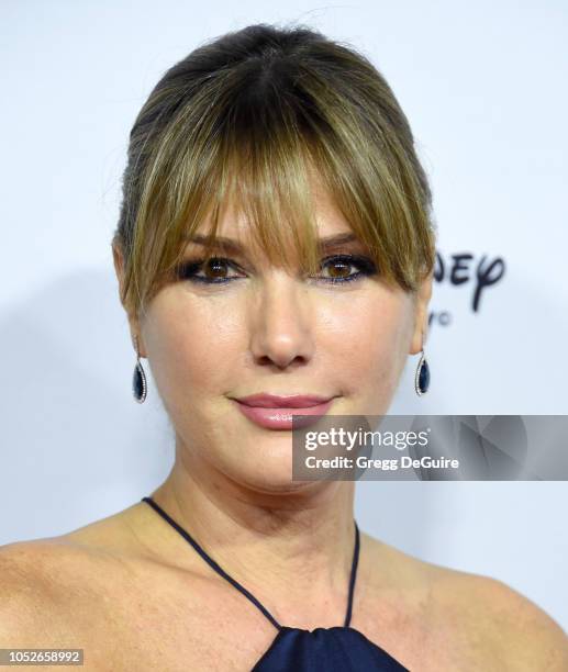 Daisy Fuentes arrives at the 2018 From Paris With Love Children's Hospital Los Angeles Gala at L.A. Live Event Deck on October 20, 2018 in Los...