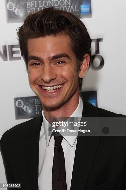 Andrew Garfield attends the premiere afterparty of Never Let Me Go held at The Saatchi Gallery on October 13, 2010 in London, England.