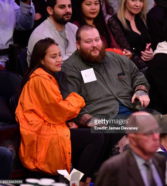 Action Bronson attends the New York Knicks vs Boston Celtics game at Madison Square Garden on October 20, 2018 in New York City.