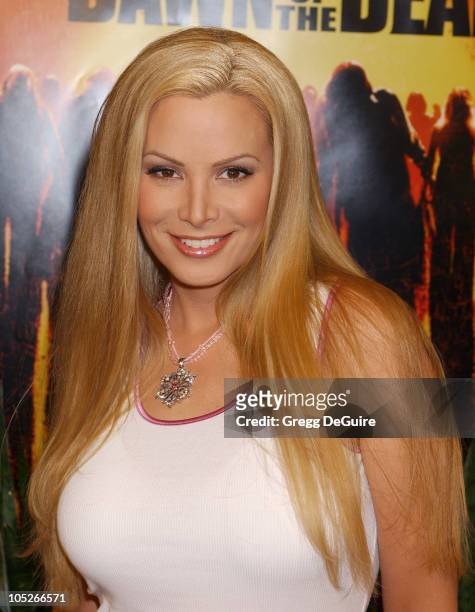 Cindy Margolis during "Dawn Of The Dead" - Los Angeles Premiere at Cineplex Beverly Center Theatres in Los Angeles, California, United States.