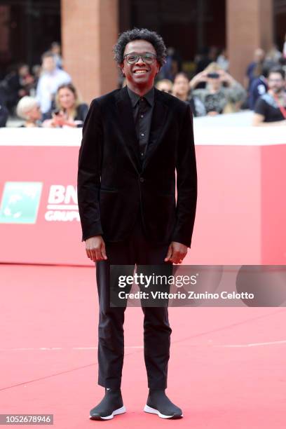 Jeferson De walks the red carpet ahead of the "Correndo Atras" screening during the 13th Rome Film Fest at Auditorium Parco Della Musica on October...