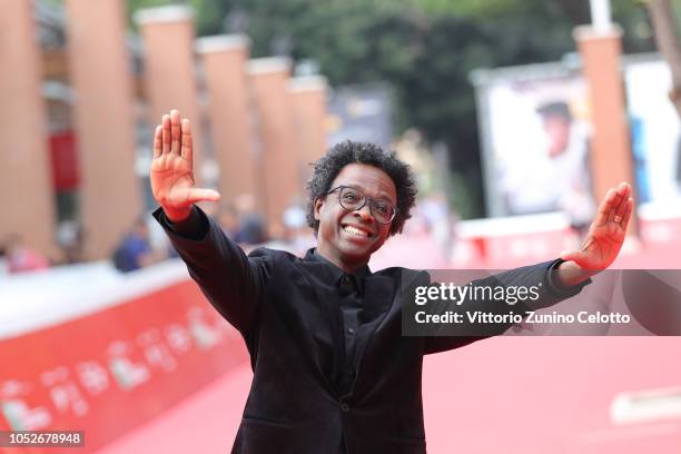 Jeferson De walks the red carpet ahead of the "Correndo Atras" screening during the 13th Rome Film Fest at Auditorium Parco Della Musica on October...