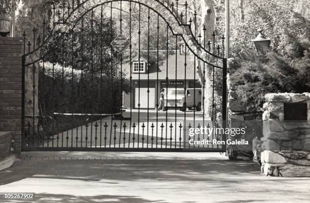 Michael Jackson's Estate during Outside Michael Jackson's Estate - February 4,1984 in Encino, California, United States.