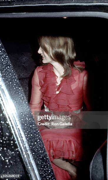 Jackie Onassis during Jackie Onassis Arriving at La Cote Basque Restaurant - November 14, 1970 at La Cote Basque in New York City, New York, United...