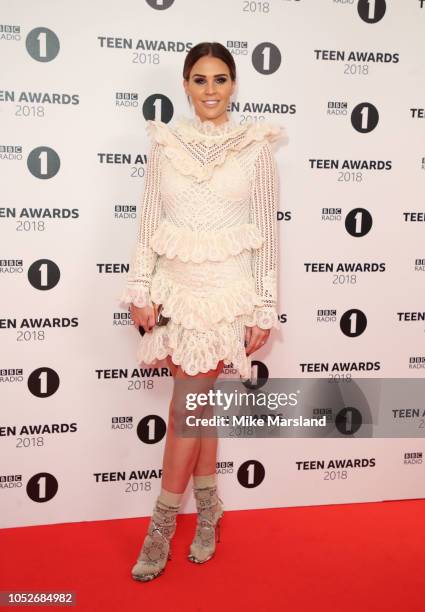 Danielle Lloyd attends the BBC Radio 1 Teen Awards on October 21, 2018 in London, United Kingdom.