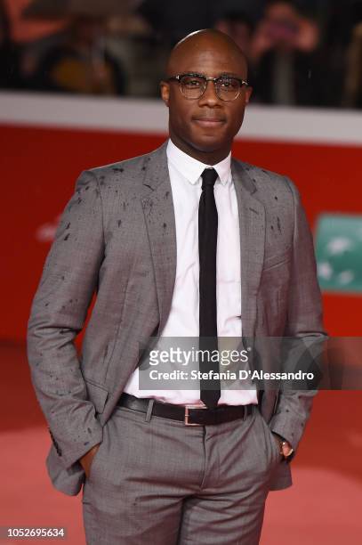 Barry Jenkins walks the red carpet ahead of the "If Beale Street Could Talk" screening during the 13th Rome Film Fest at Auditorium Parco Della...