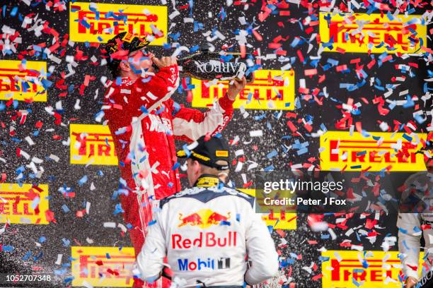 Kimi Raikkonen of Ferrari and Finland during the United States Formula One Grand Prix at Circuit of The Americas on October 21, 2018 in Austin,...