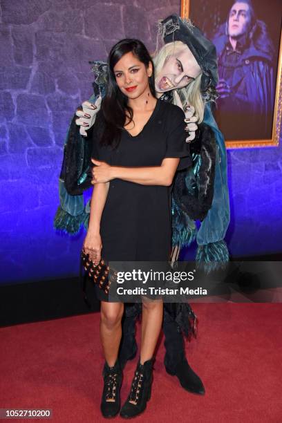 Collien Ulmen-Fernandes attends the musical premiere of 'Tanz der Vampire' at Theater des Westens on October 21, 2018 in Berlin, Germany.