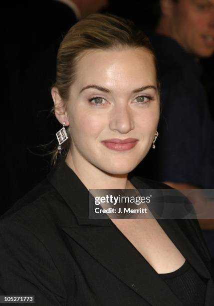 Kate Winslet during "Eternal Sunshine of the Spotless Mind" World Premiere at The Samuel GoldwynTheater in Beverly Hills, California, United States.