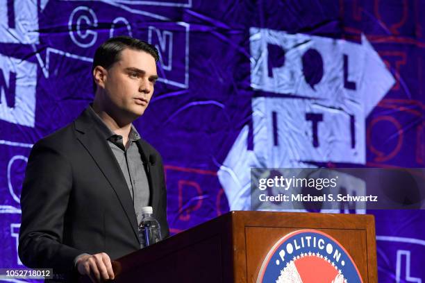 Ben Shapiro speaks onstage at Politicon 2018 at Los Angeles Convention Center on October 21, 2018 in Los Angeles, California.